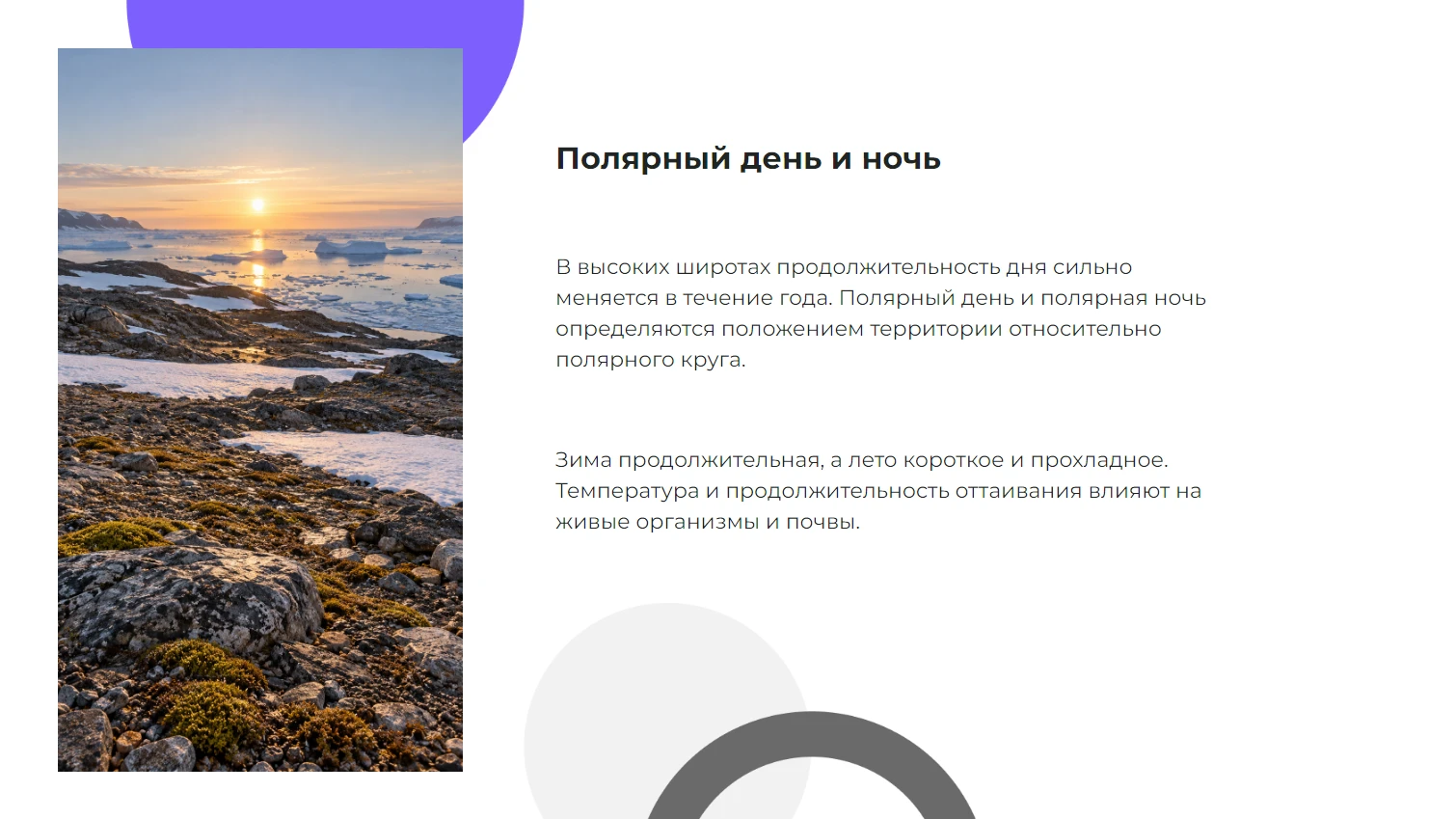 Полярный день и ночь