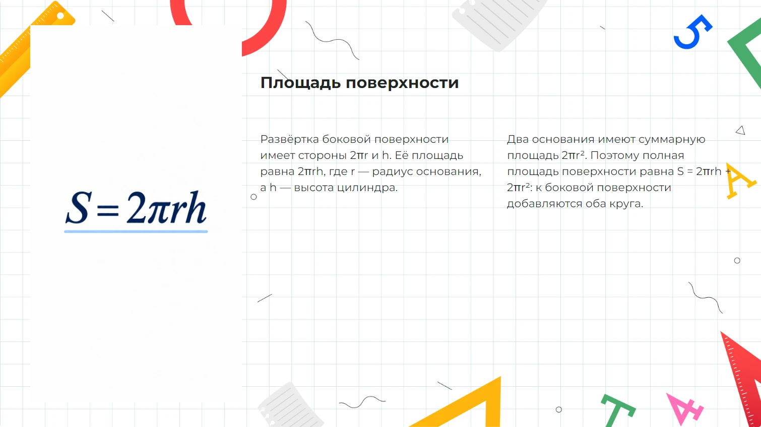 Площадь поверхности