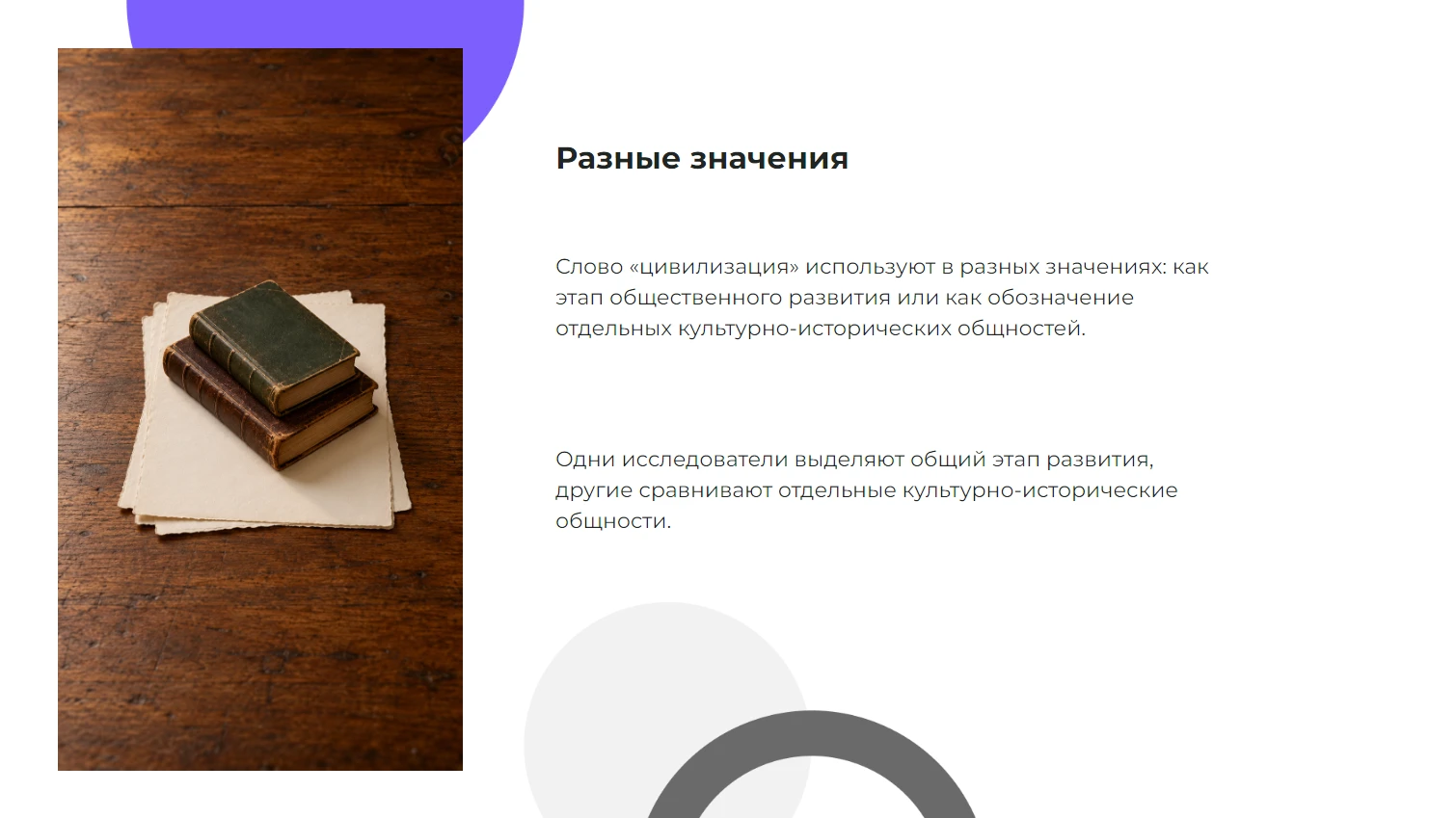 Разные значения