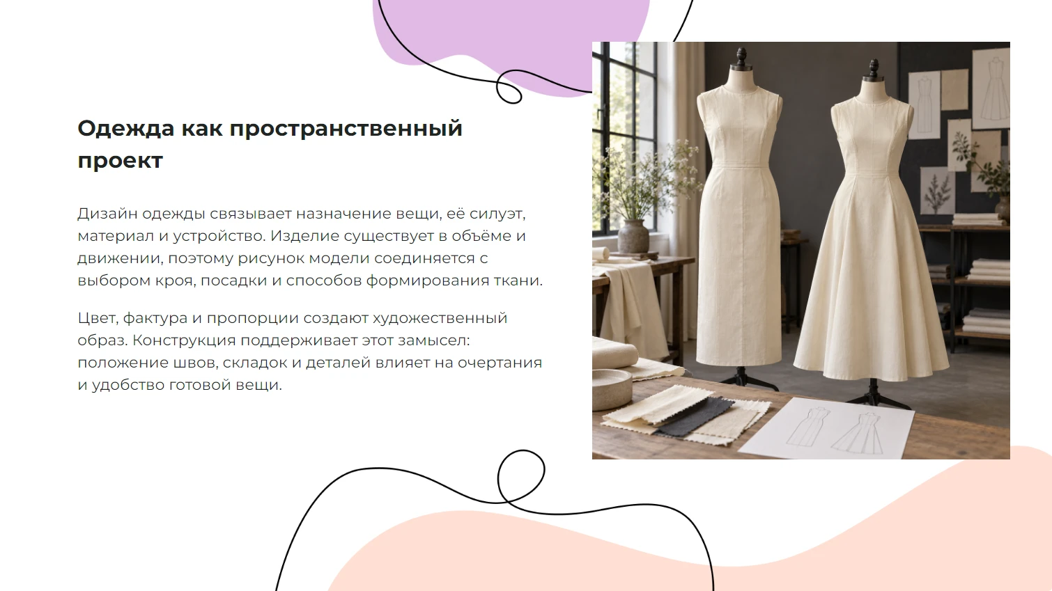Дизайн одежды — готовая презентация по искусству и культуре