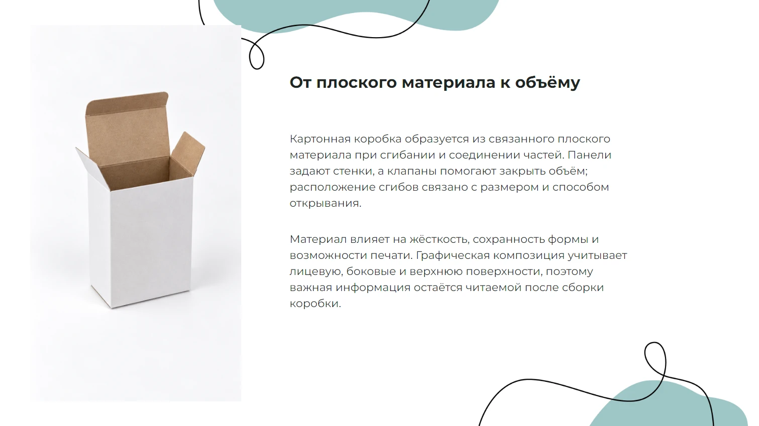 От плоского материала к объёму