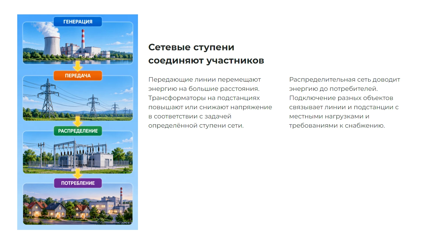 Сетевые ступени соединяют участников