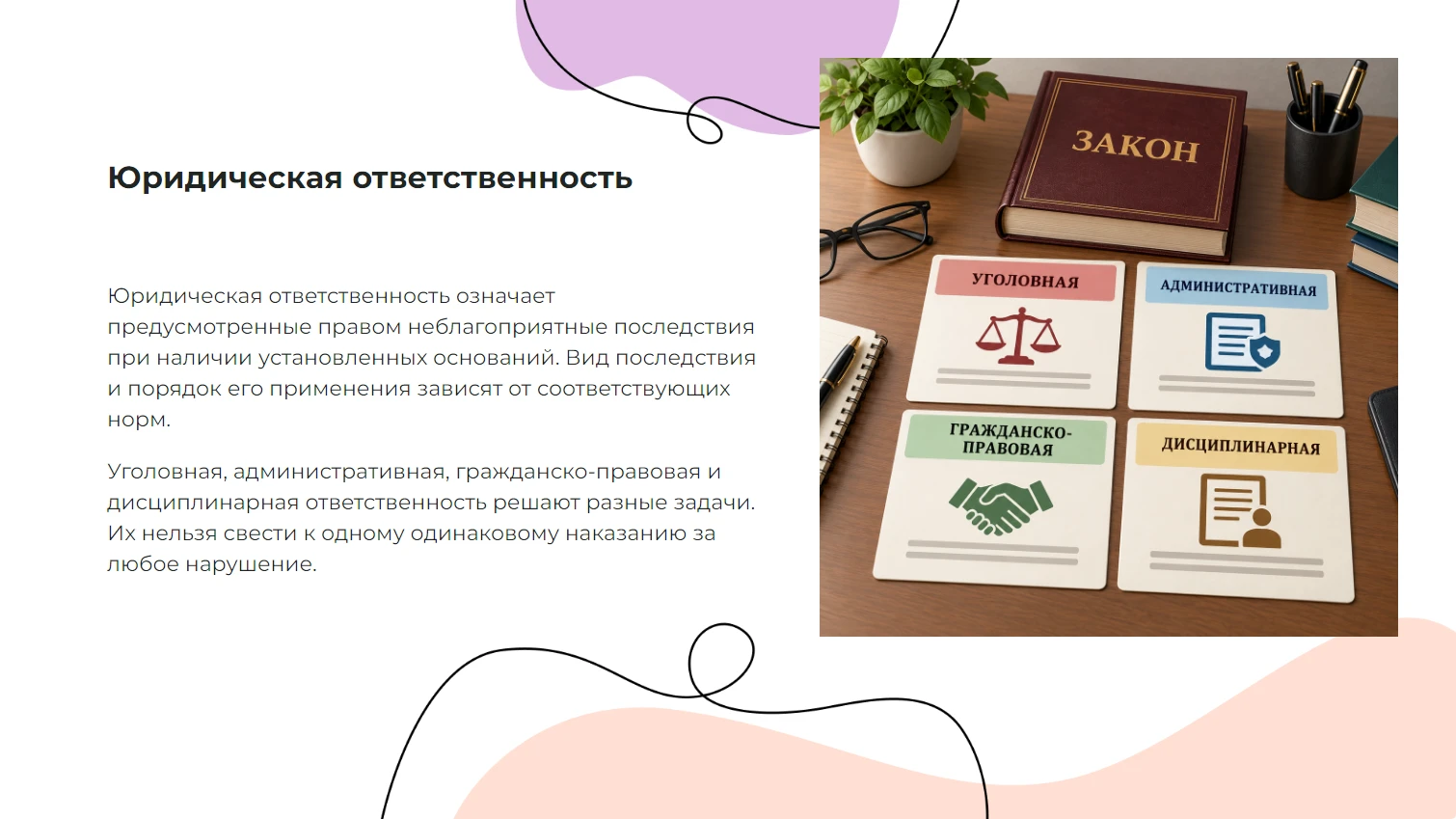 Юридическая ответственность - готовая презентация