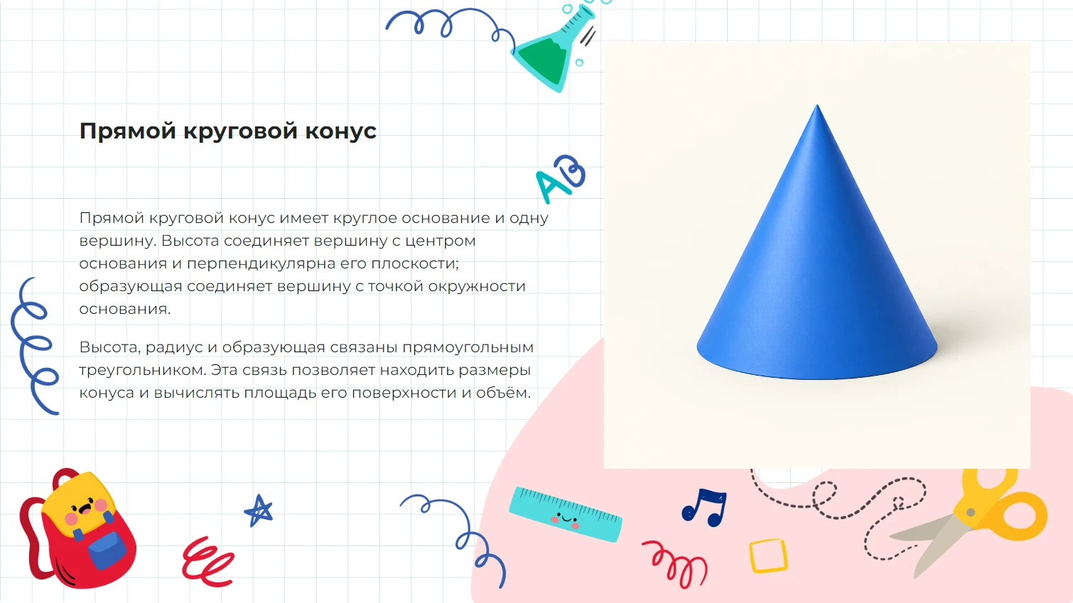Прямой круговой конус