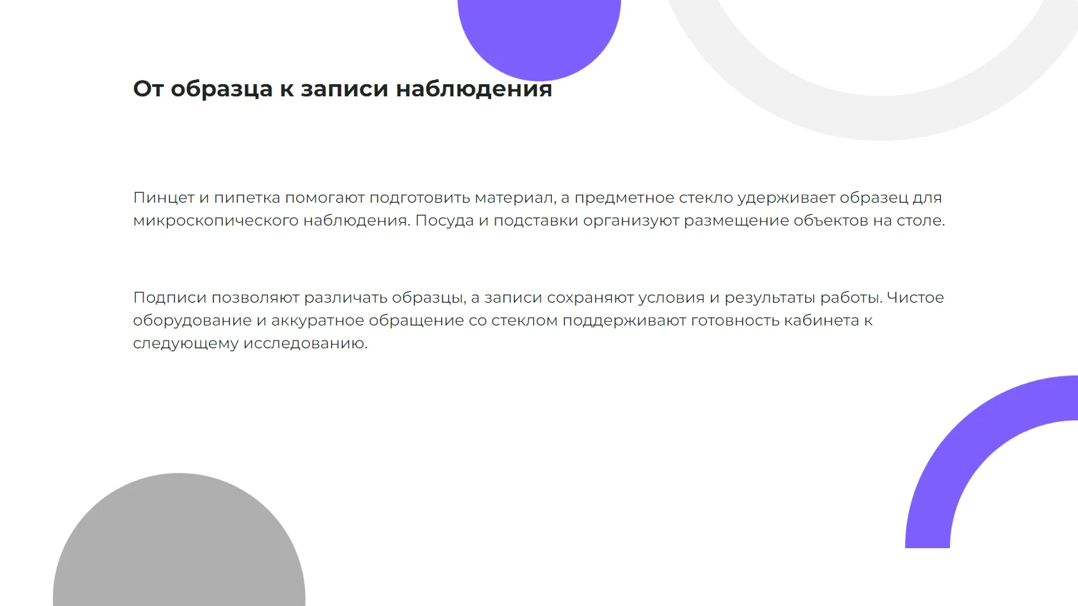 От образца к записи наблюдения