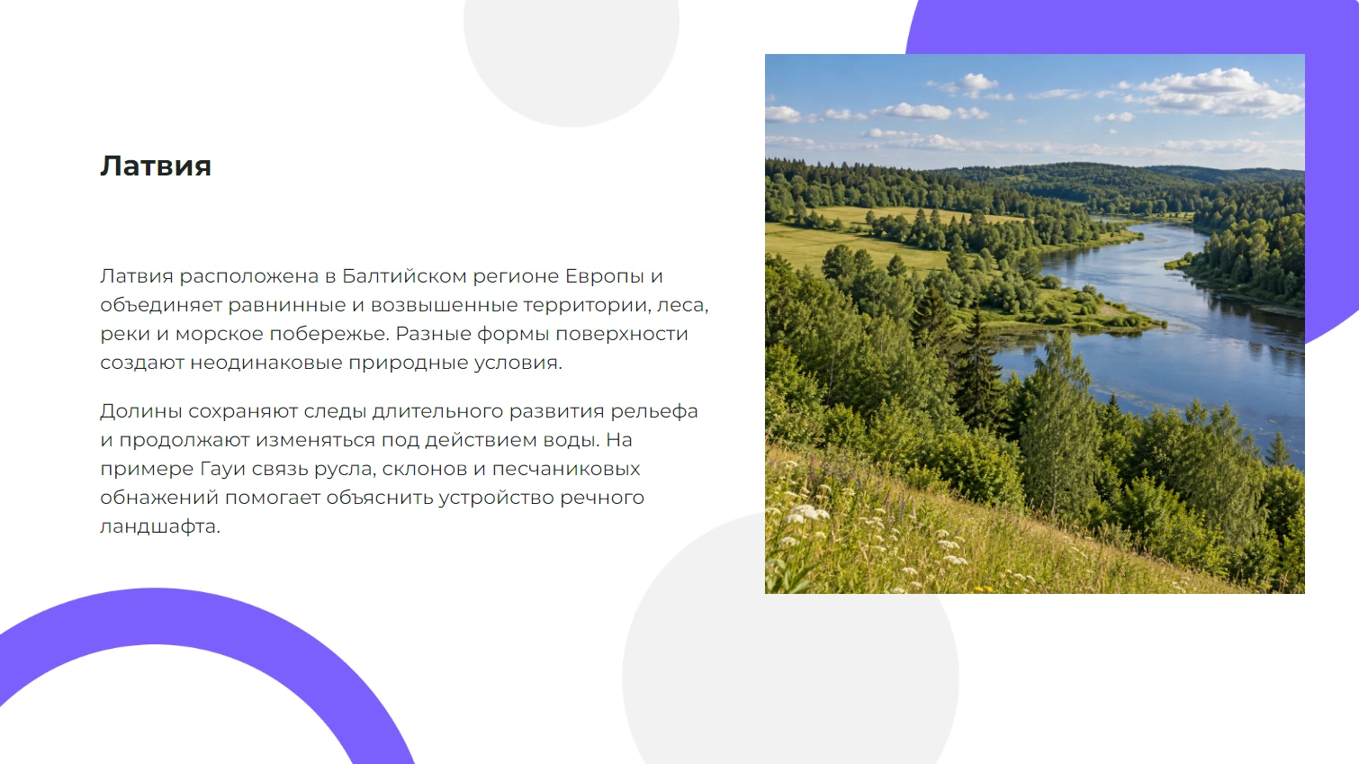 Латвия - готовая презентация по географии