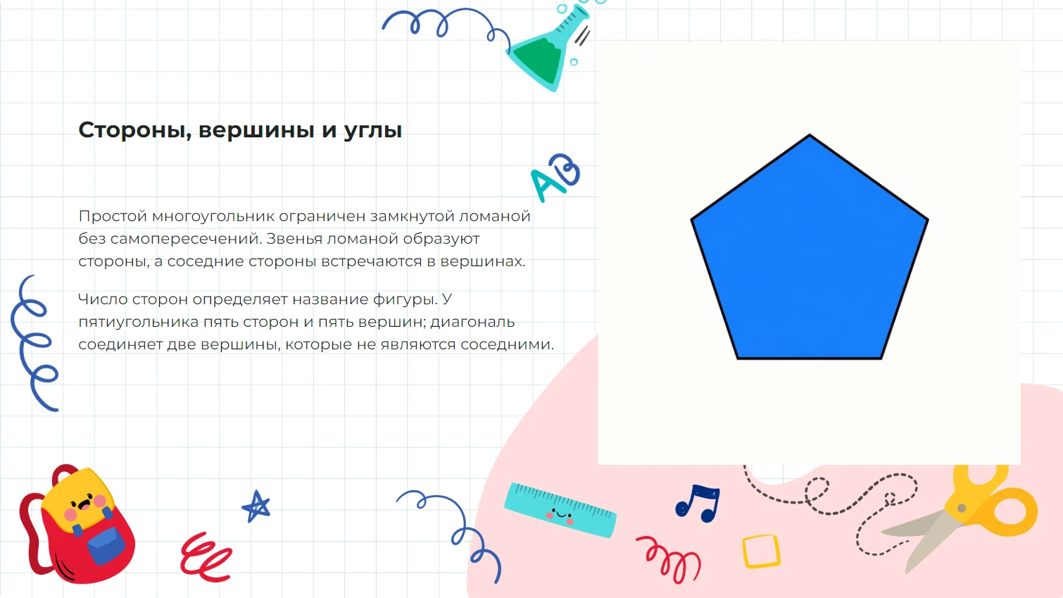 Стороны, вершины и углы