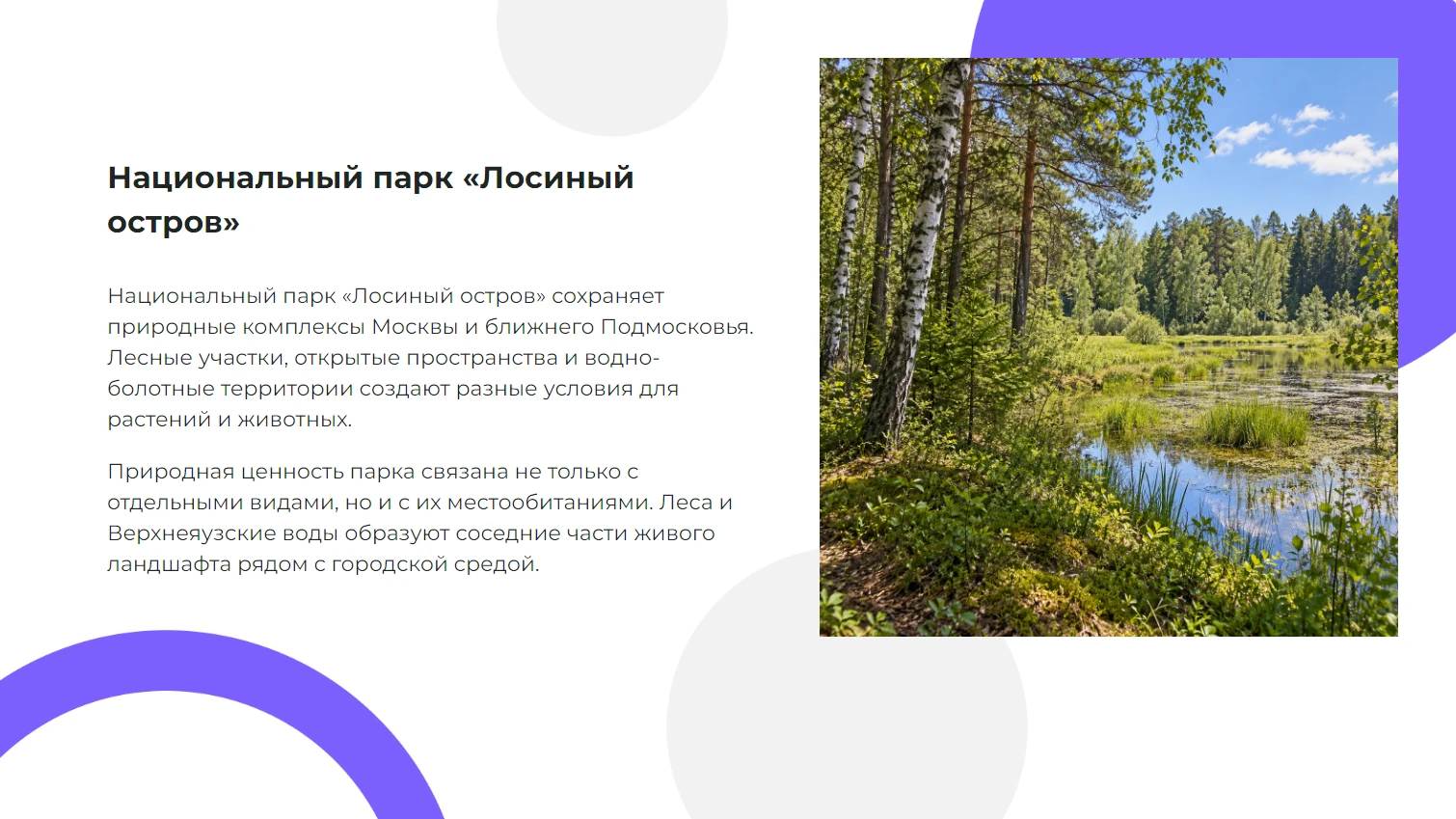 Национальный парк «Лосиный остров»