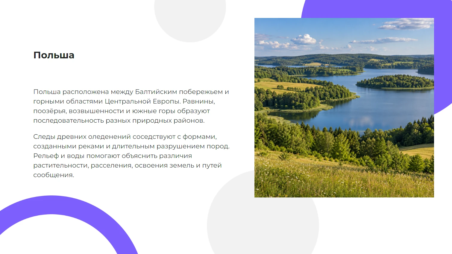 Польша - готовая презентация по географии