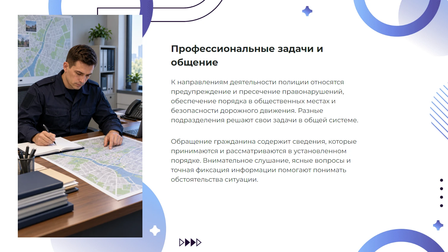 Профессиональные задачи и общение