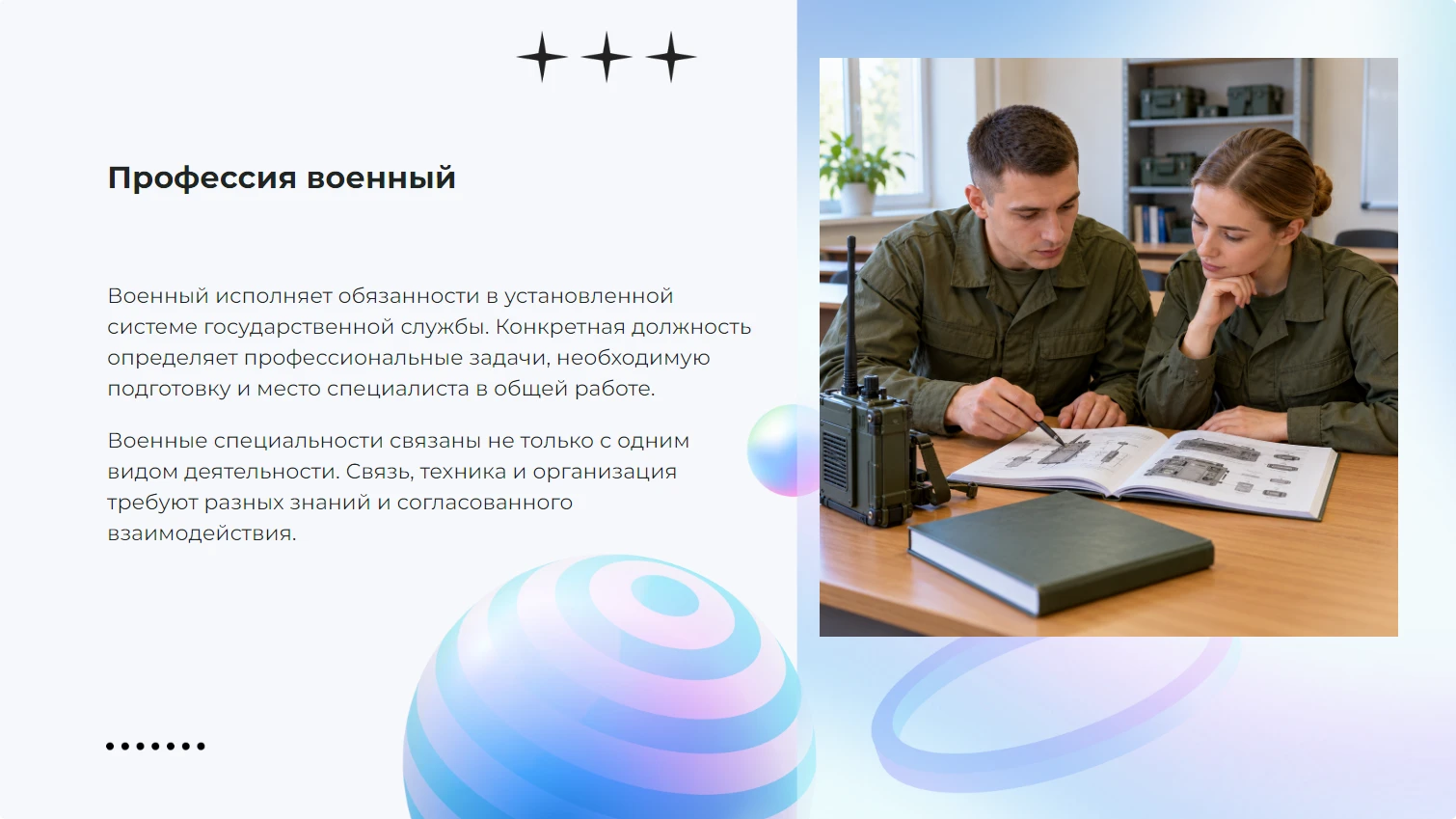 Профессия военный