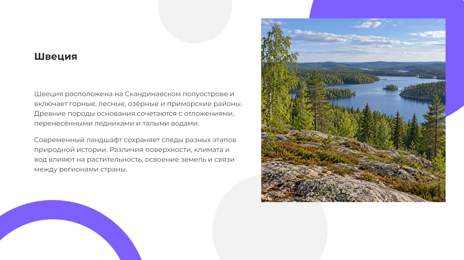 Швеция - готовая презентация по географии