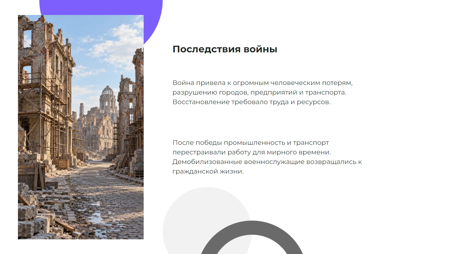 Последствия войны