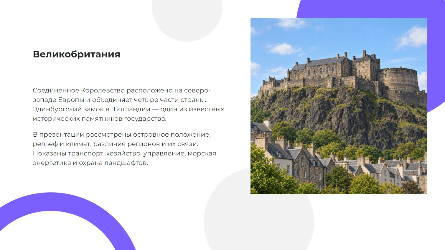 Великобритания — готовая презентация по географии