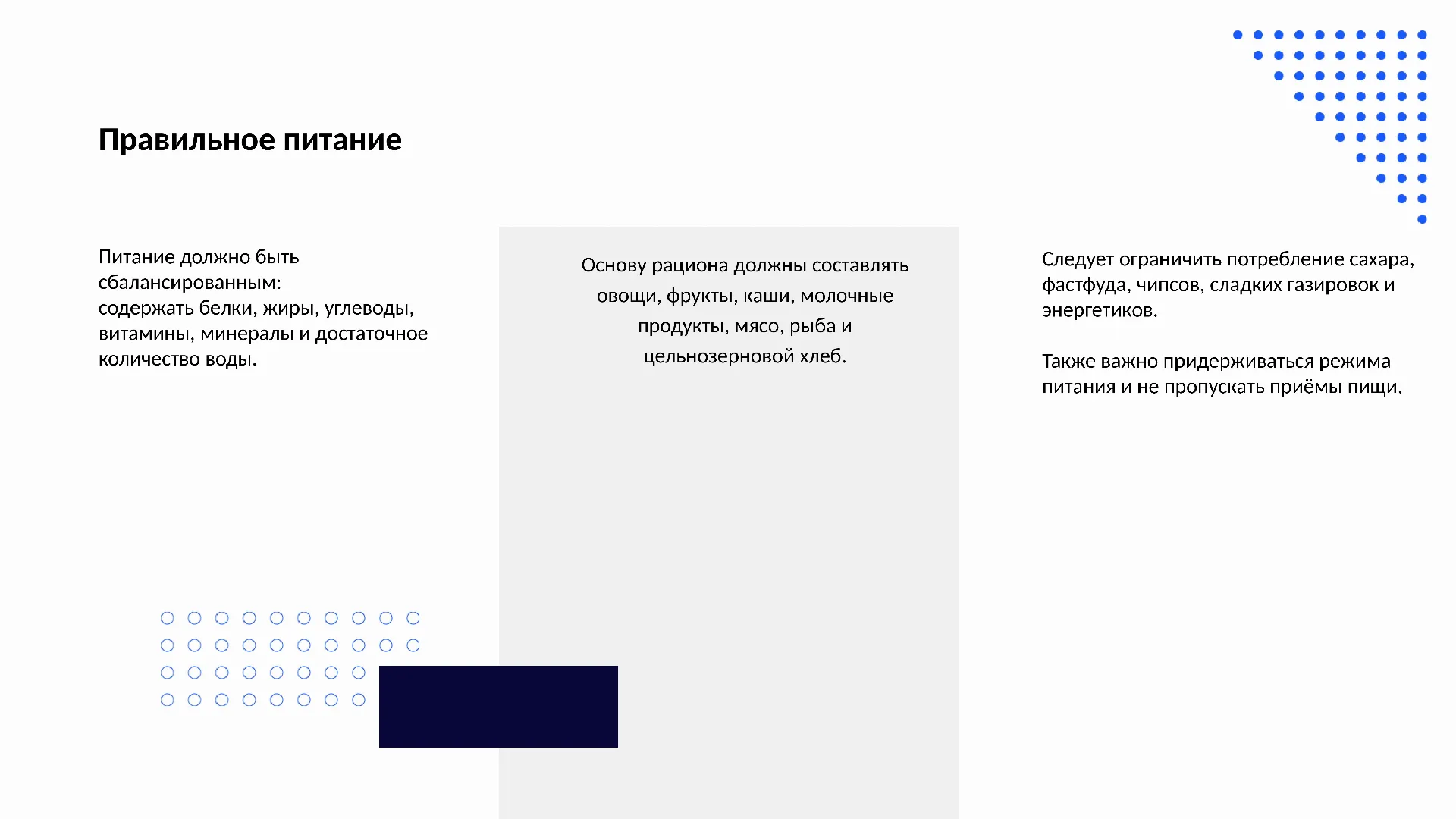 Правильное питание