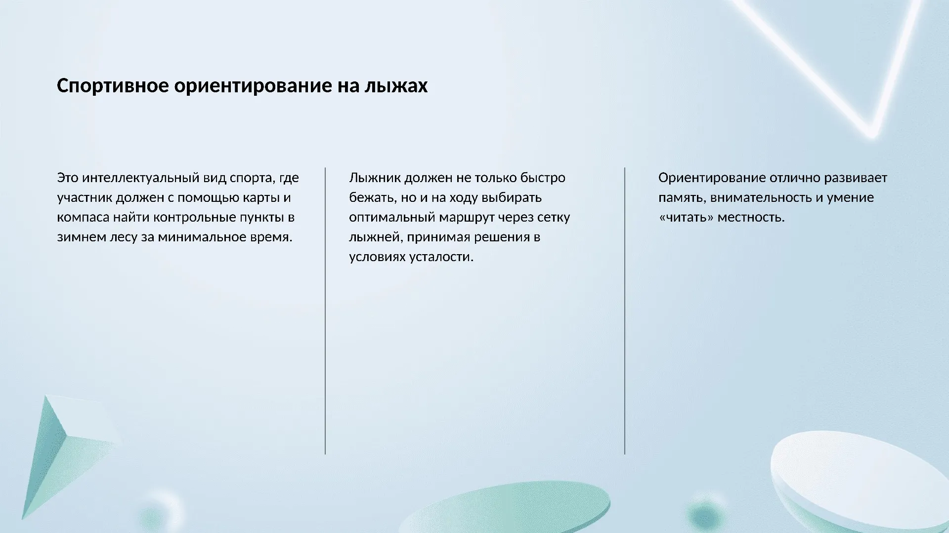 Спортивное ориентирование на лыжах