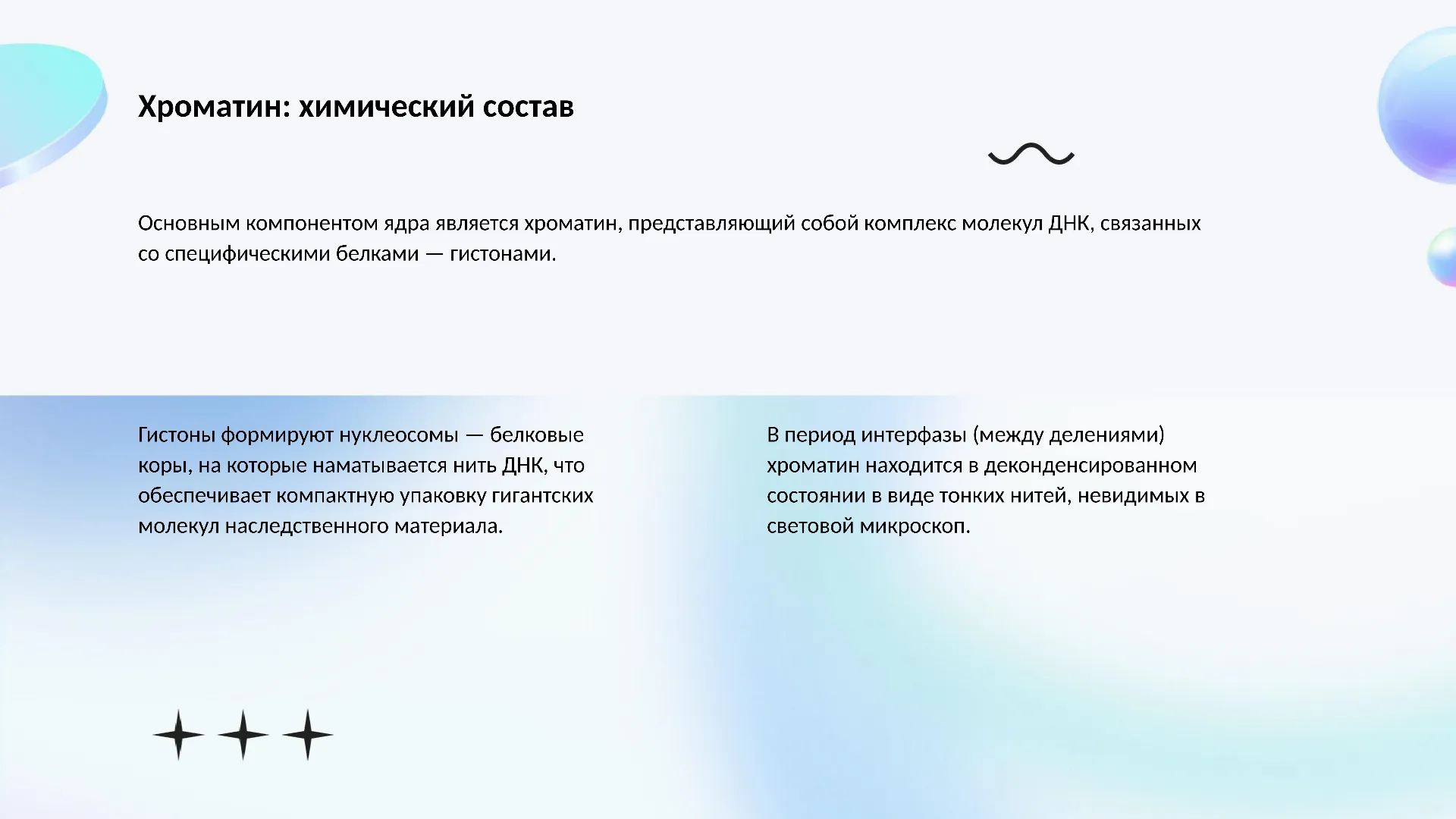 Хроматин: химический состав