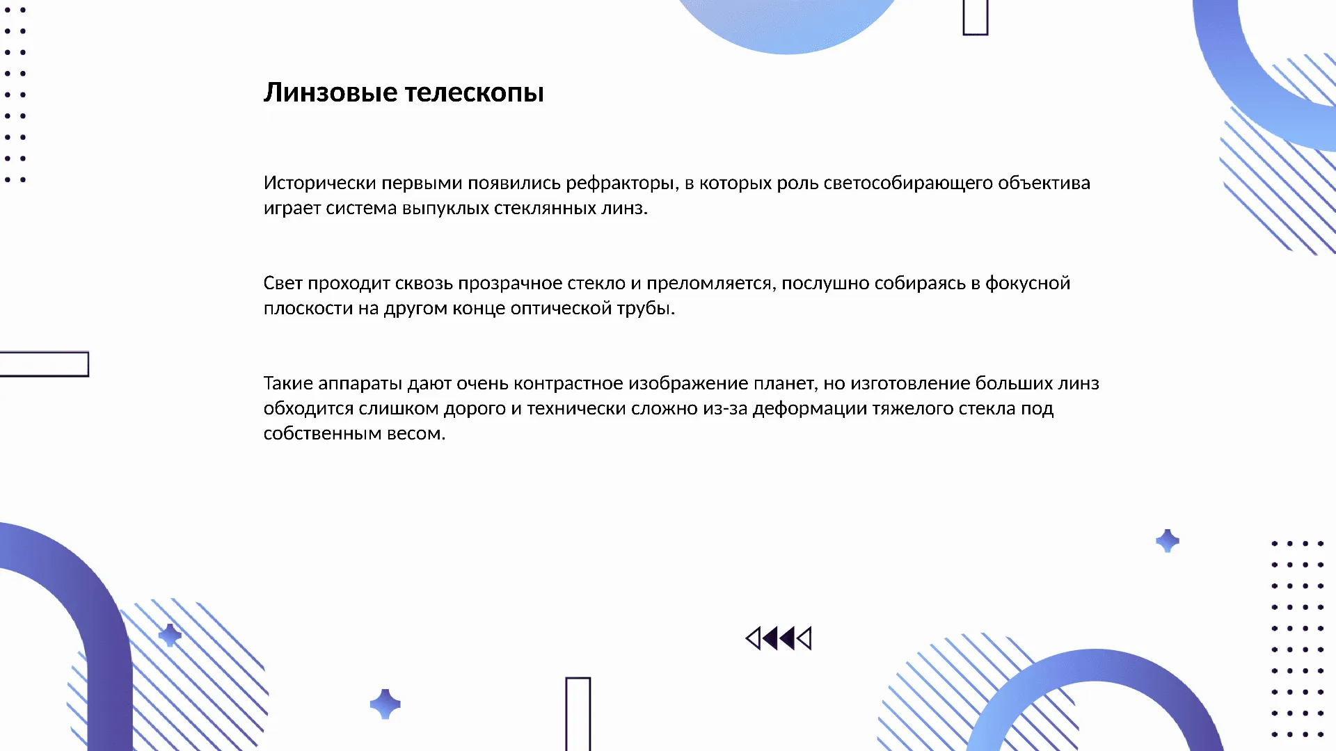Линзовые телескопы