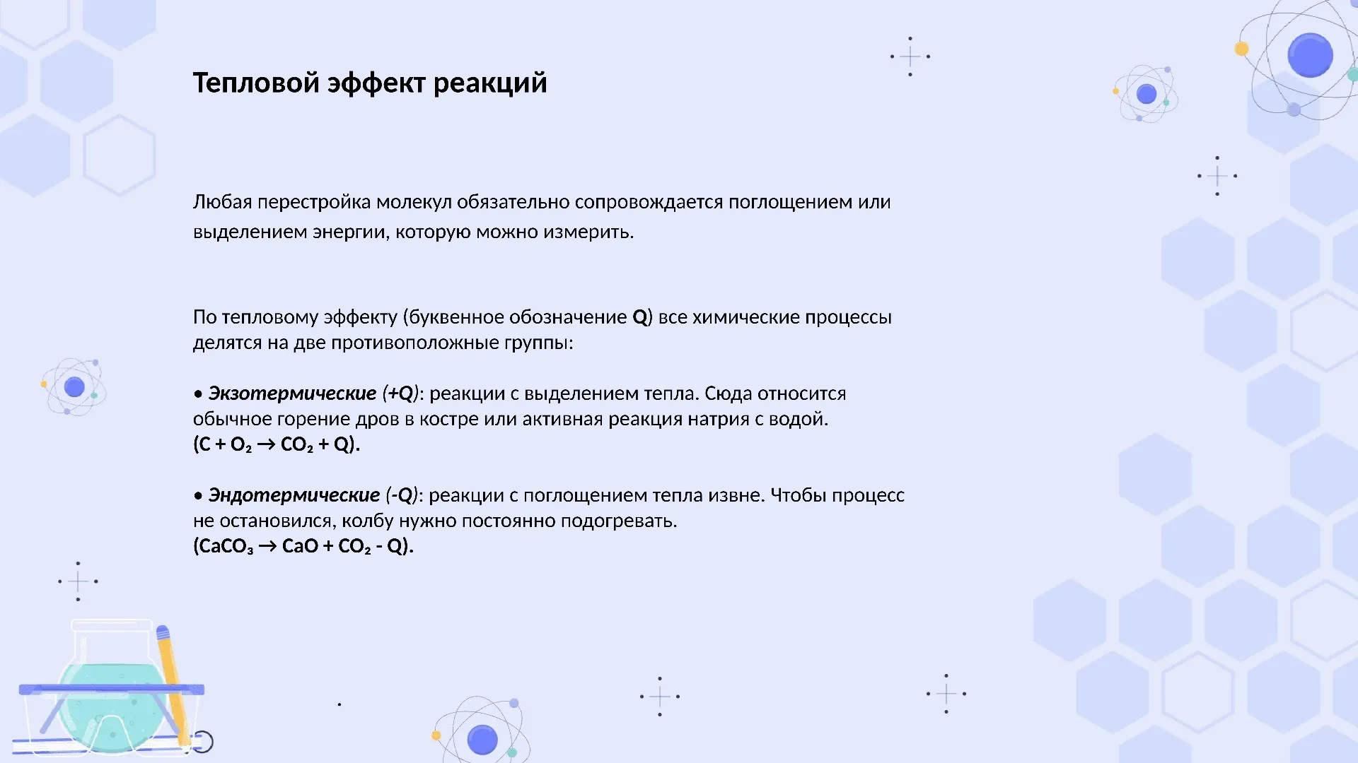 Тепловой эффект реакций