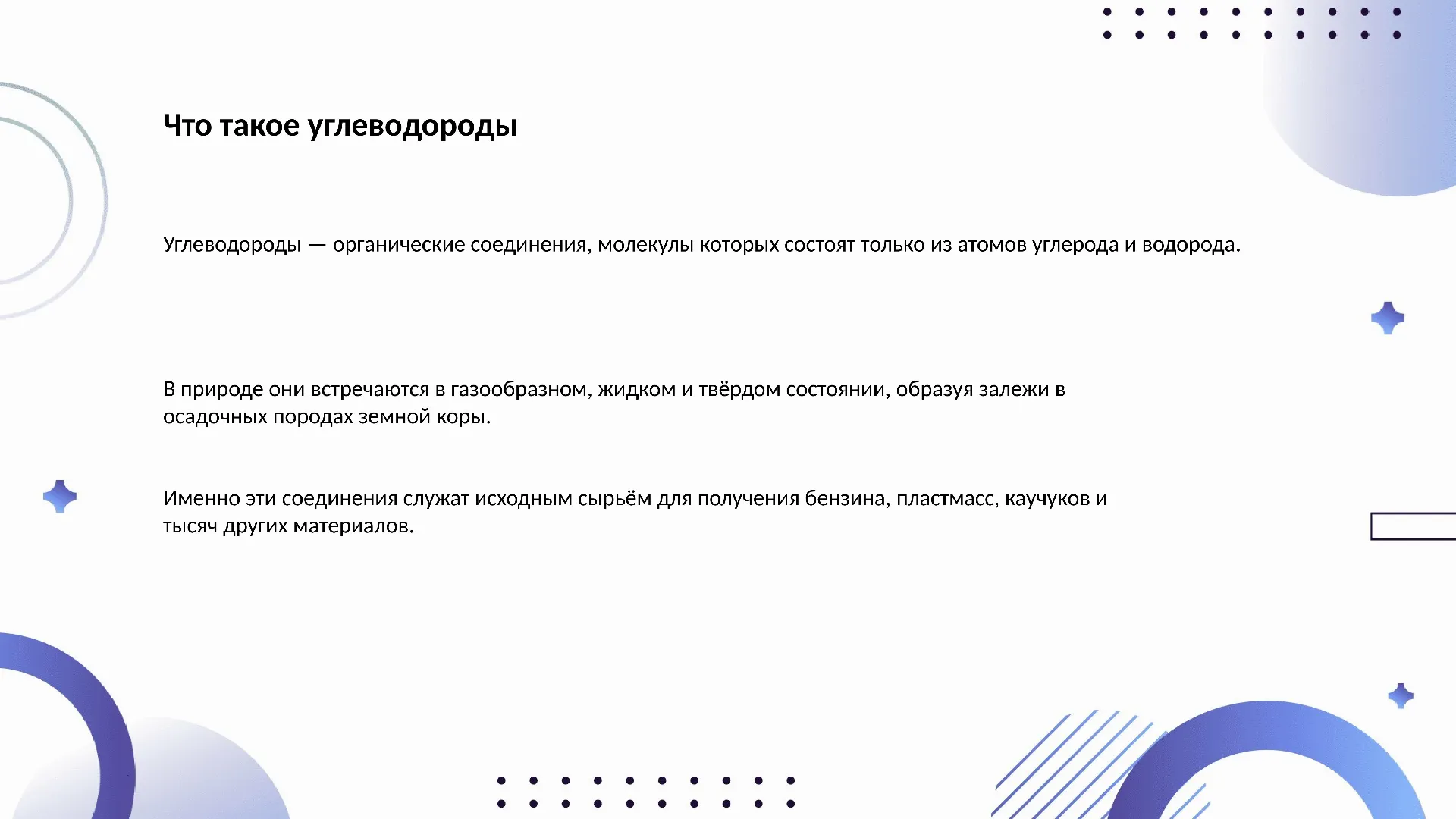 Что такое углеводороды