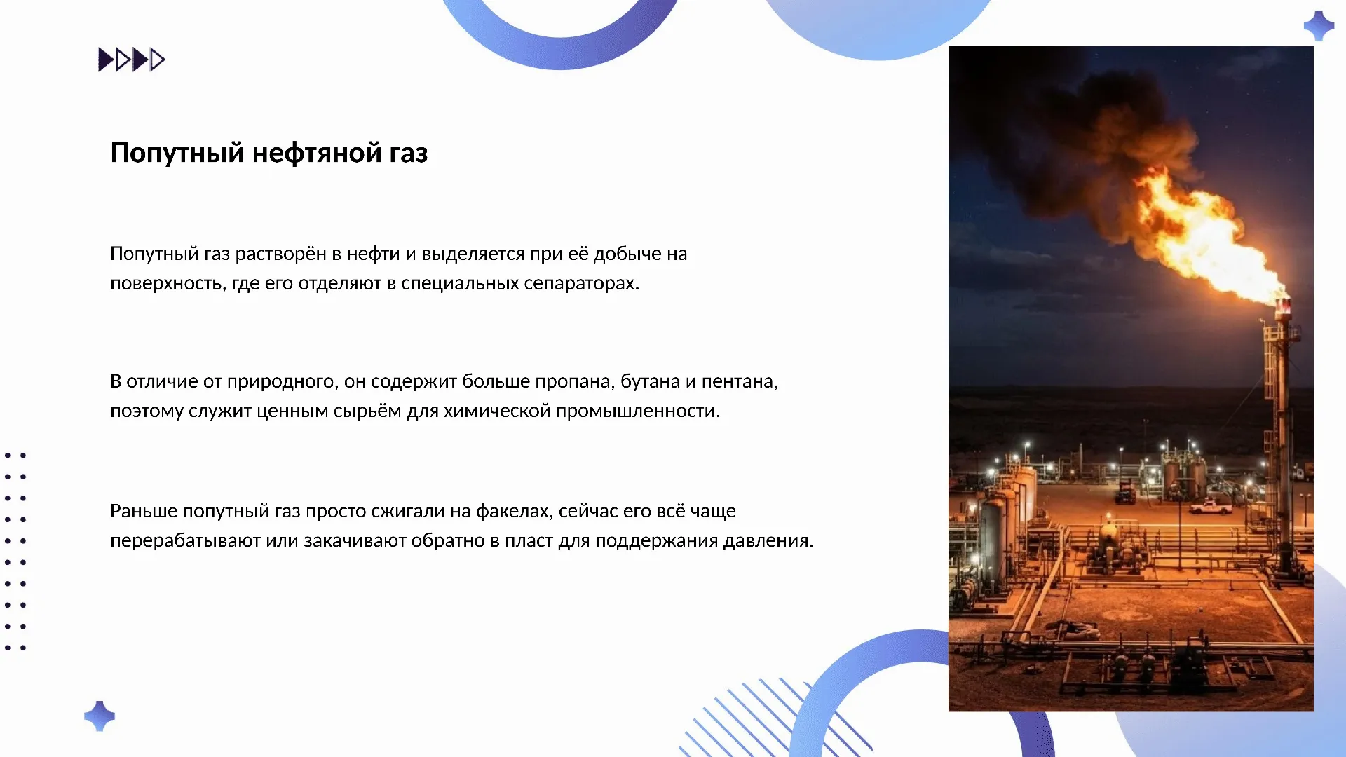 Попутный нефтяной газ
