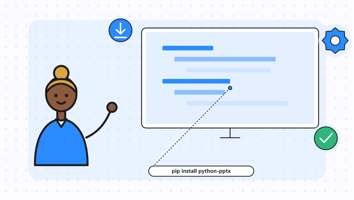 Python pptx как установить: команда pip install python-pptx в виртуальном окружении
